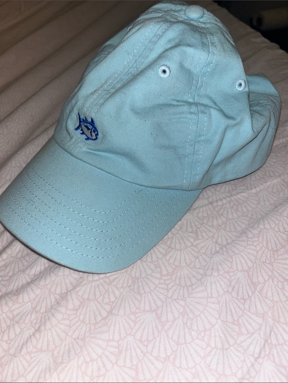 Southern Tide Light Blue Embroidered Fish Cap